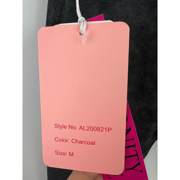 Indero Maternity Gray Acid Wash Bike Stretch Shorts Medium - Picture 5 of 6